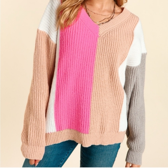 Color Block Sweater - Picture 1 of 4